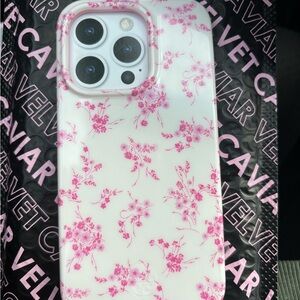 Velvet Caviar: Floral Pink Phone Case